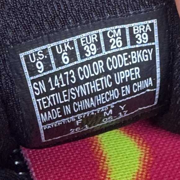 Size 9 - Skechers Women Black Gray Go Walk Memory Textile Slip On Shoes - Picture 5 of 10